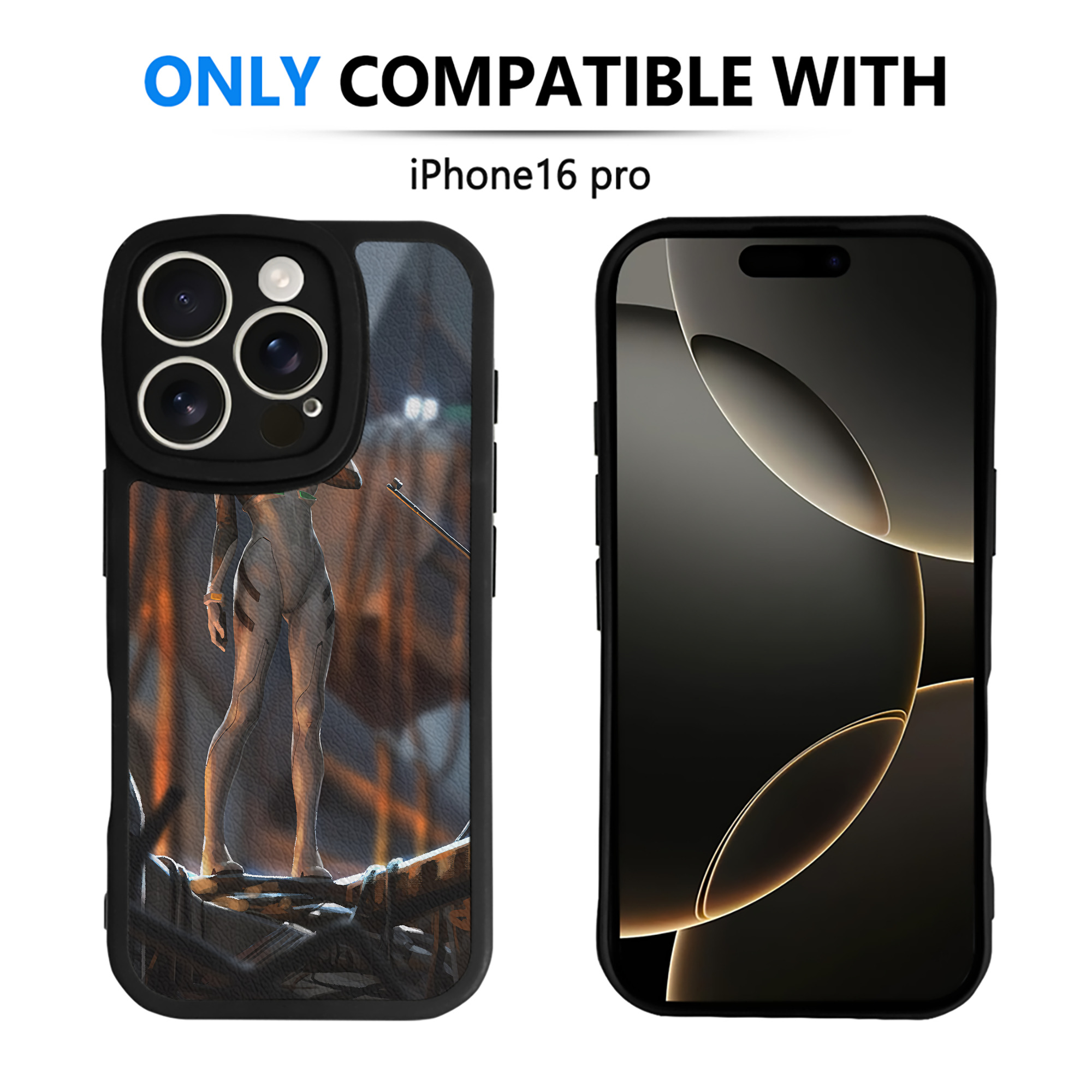 （画像用） EVA 新世紀エヴァンゲリオン 【iPhone 16シリーズ対応】シリコンスマホケース（レザー調） 材質：シリコン